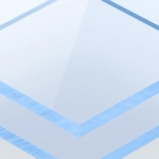 Plexiglas Blu Fluorescente