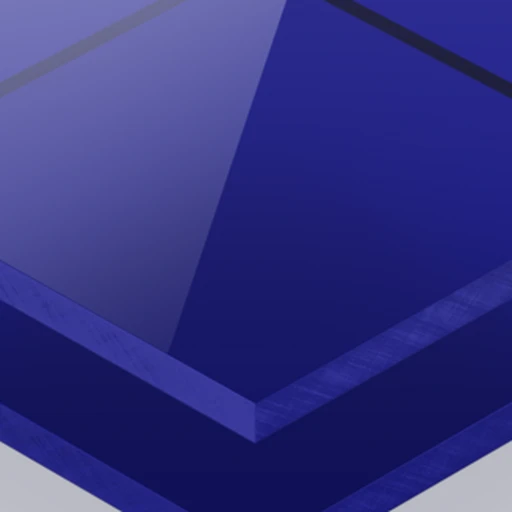 Plexiglas Blu Trasparente