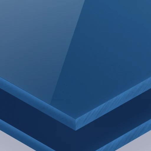 Plexiglas Blu