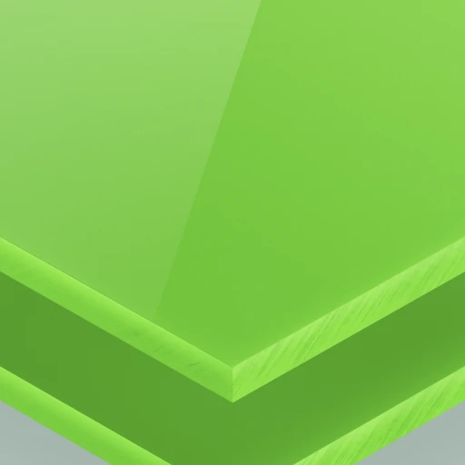 Plexiglas Verde Giallo