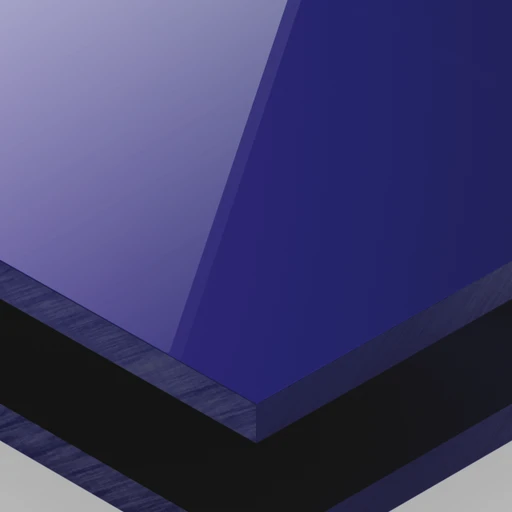 Plexiglas Blu Specchio