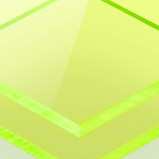 Plexiglas Verde Fluorescente